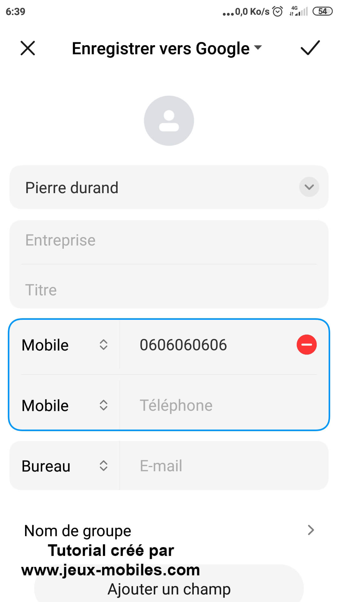 whatsapp ajouter un contact repertoire telephonique
